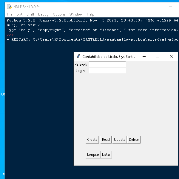 CRUD con Python y Tkinter