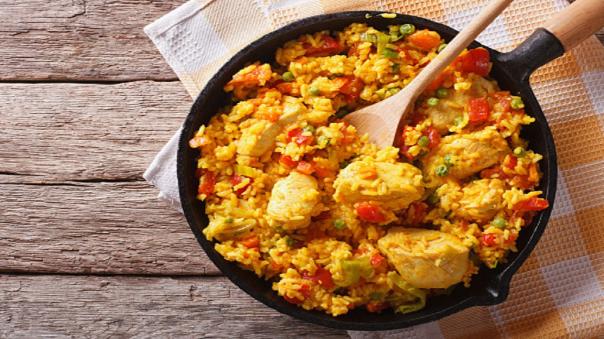 Fácil y delicioso Arroz con pollo