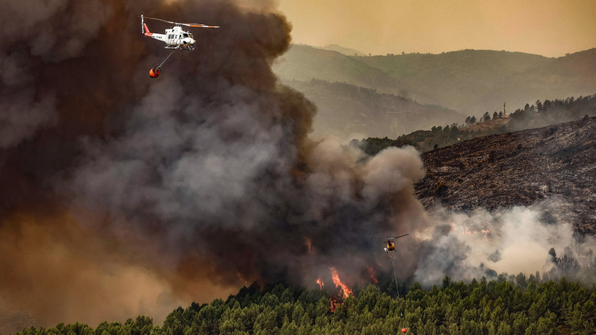 El Bejis en destrucción por el incendio