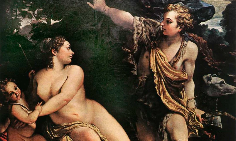 Venus y Adonis. Cuando la diosa del amor se enamoró  (el nacimiento de la flor del viento)