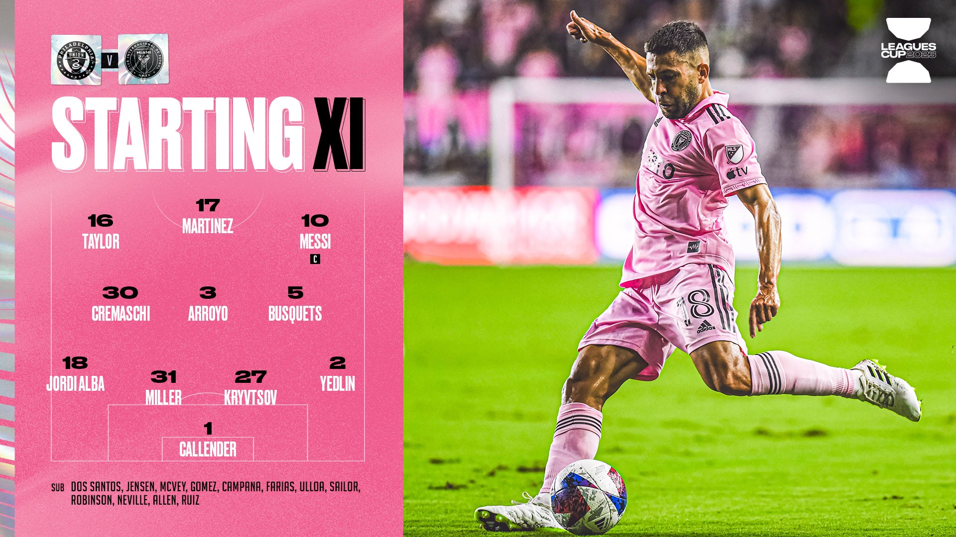 Inter Miami vs. Philadelphia en las Semifinales de la Leagues Cup - Horario y Transmisión