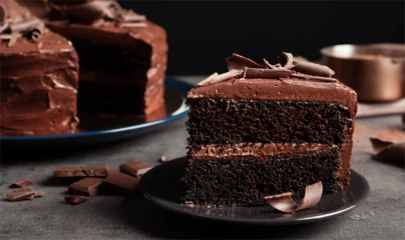 Una deliciosa torta de chocolate americana