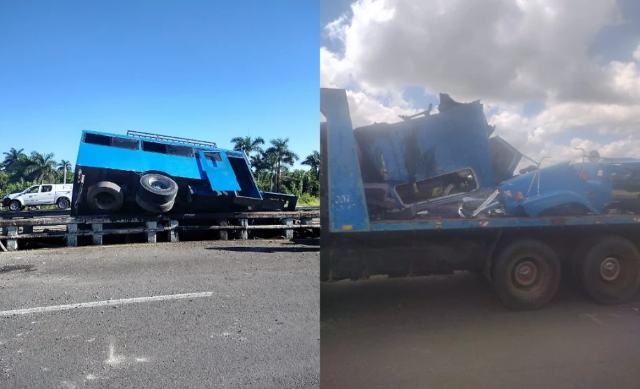 Accidente de camión en Autopista Nacional de Cuba accidente de camión en Cuba