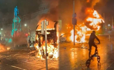 Irlanda: Intensos disturbios en Dublín