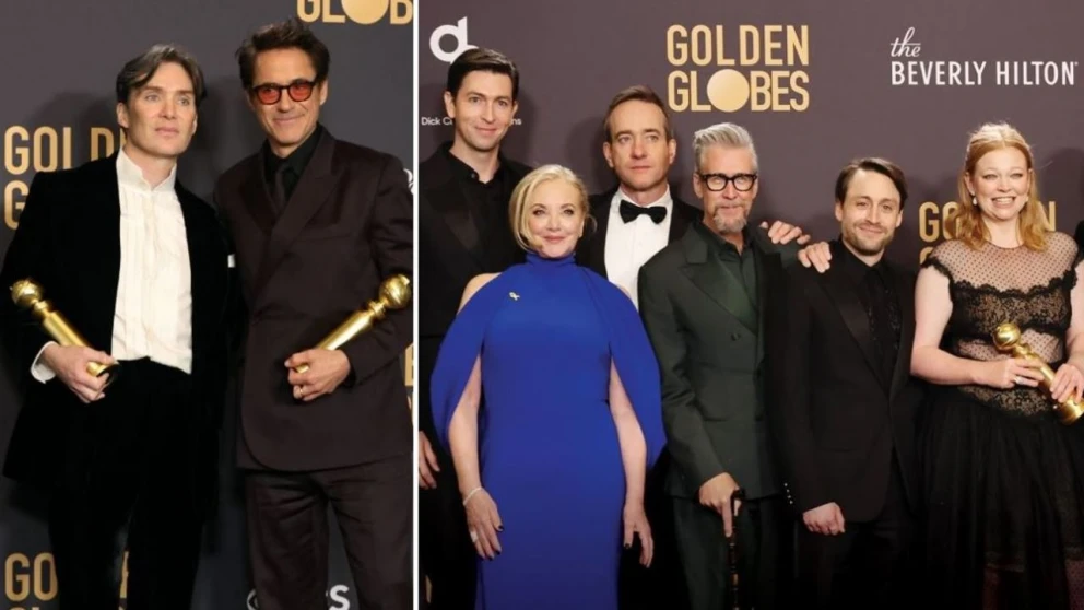 Globos de Oro 2024: Triunfo de Oppenheimer y Succession Hollywood